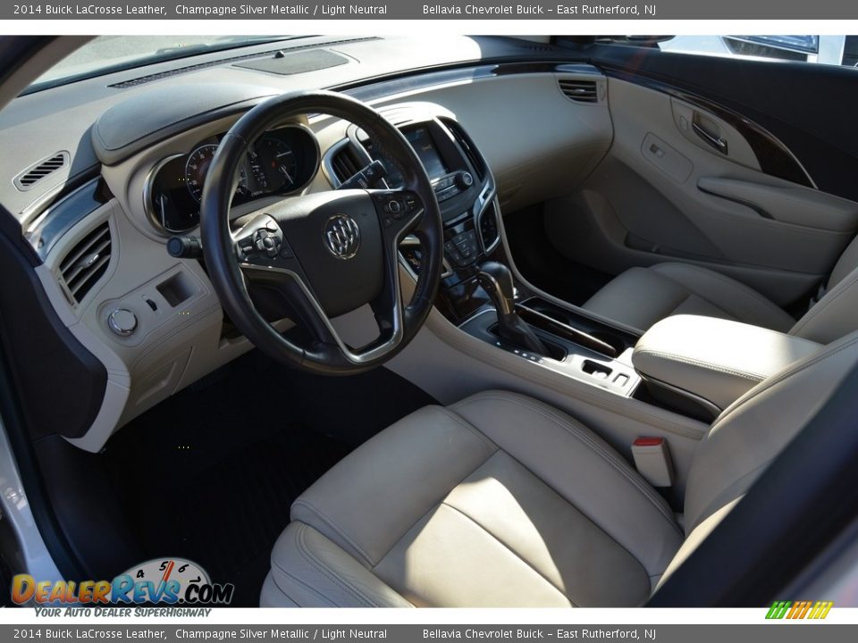 2014 Buick LaCrosse Leather Champagne Silver Metallic / Light Neutral Photo #9