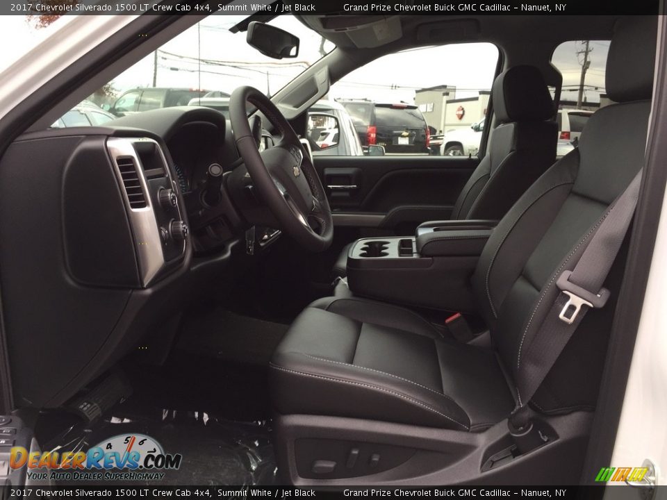 Jet Black Interior - 2017 Chevrolet Silverado 1500 LT Crew Cab 4x4 Photo #9