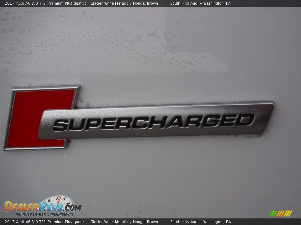2017 Audi A6 3.0 TFSI Premium Plus quattro Glacier White Metallic / Nougat Brown Photo #4