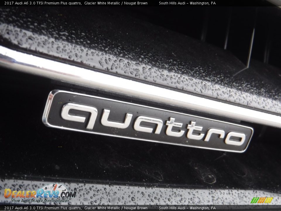 2017 Audi A6 3.0 TFSI Premium Plus quattro Glacier White Metallic / Nougat Brown Photo #6