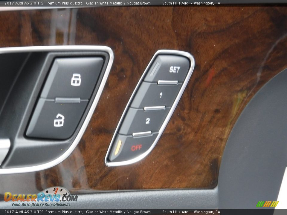 2017 Audi A6 3.0 TFSI Premium Plus quattro Glacier White Metallic / Nougat Brown Photo #18