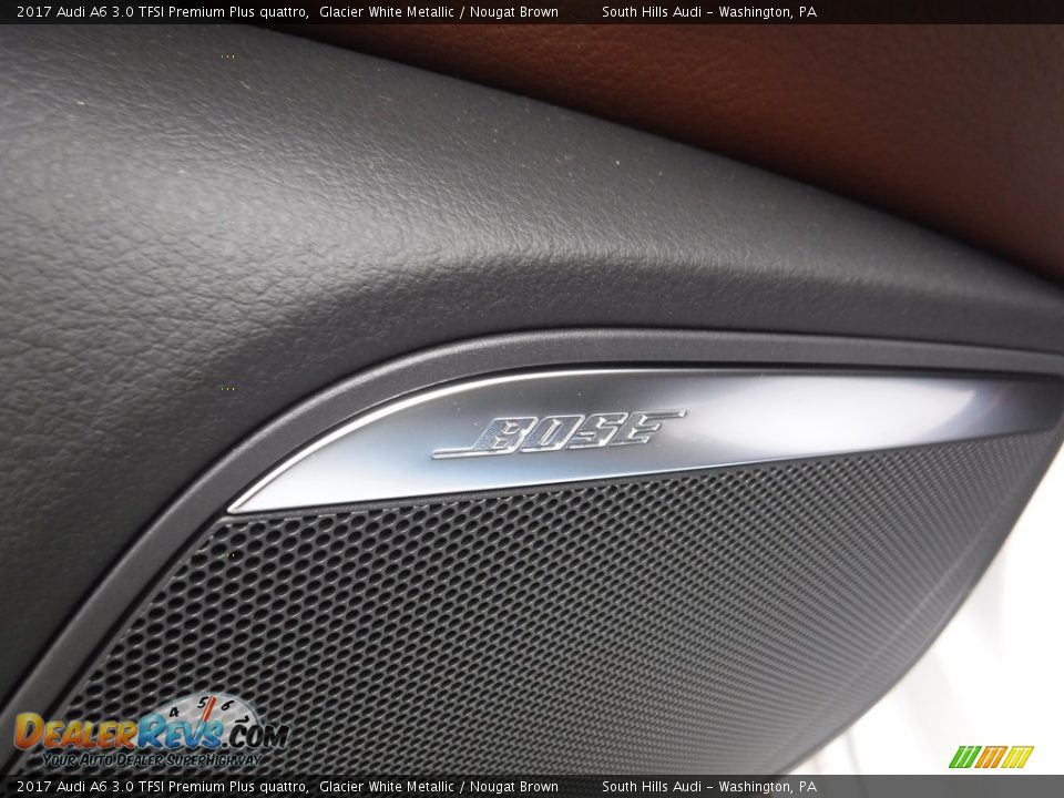 2017 Audi A6 3.0 TFSI Premium Plus quattro Glacier White Metallic / Nougat Brown Photo #19