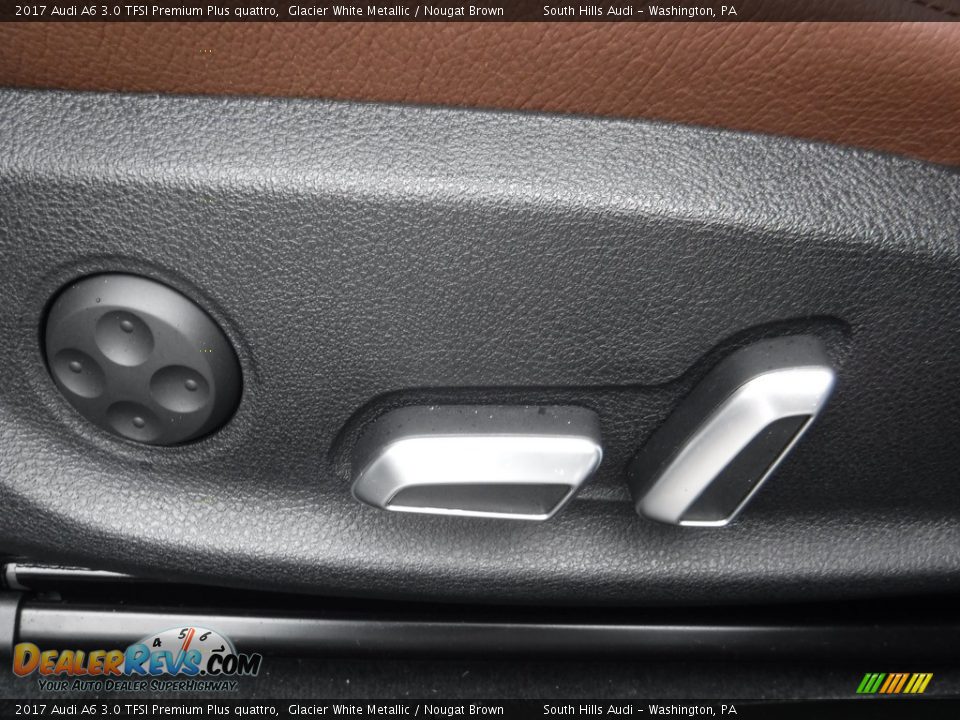 2017 Audi A6 3.0 TFSI Premium Plus quattro Glacier White Metallic / Nougat Brown Photo #22