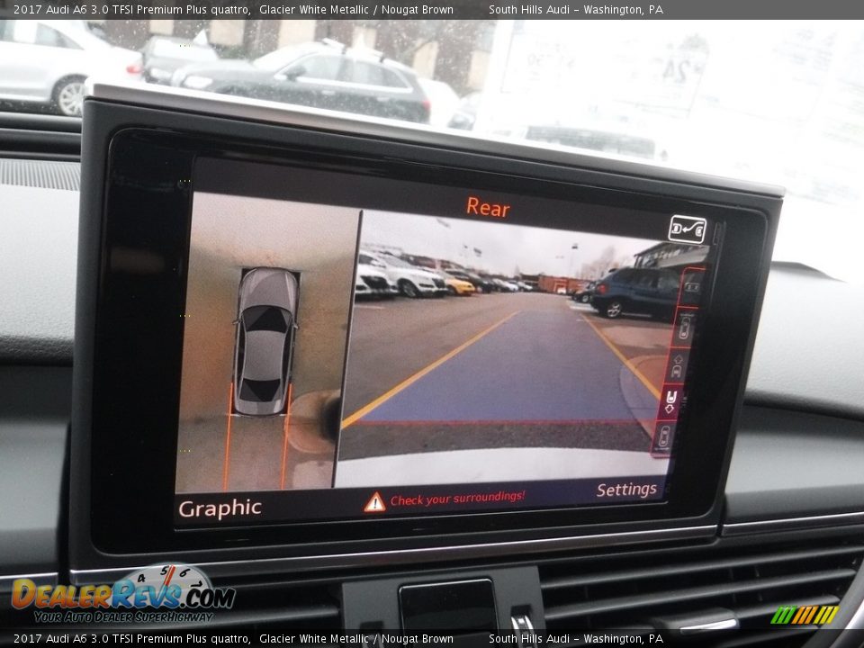 2017 Audi A6 3.0 TFSI Premium Plus quattro Glacier White Metallic / Nougat Brown Photo #26