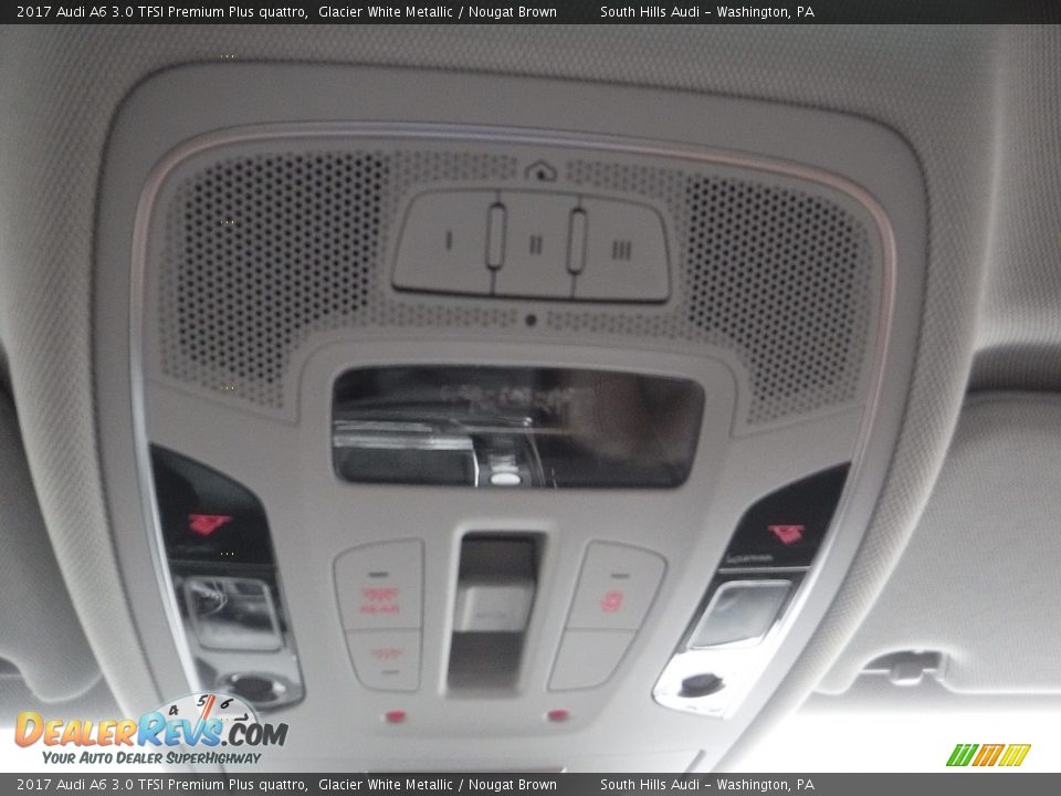 2017 Audi A6 3.0 TFSI Premium Plus quattro Glacier White Metallic / Nougat Brown Photo #33