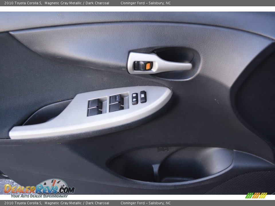 2010 Toyota Corolla S Magnetic Gray Metallic / Dark Charcoal Photo #8