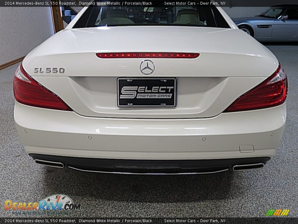 2014 Mercedes-Benz SL 550 Roadster Diamond White Metallic / Porcelain/Black Photo #8