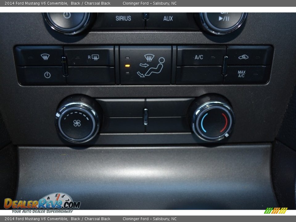 2014 Ford Mustang V6 Convertible Black / Charcoal Black Photo #15