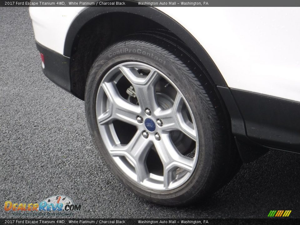 2017 Ford Escape Titanium 4WD White Platinum / Charcoal Black Photo #3