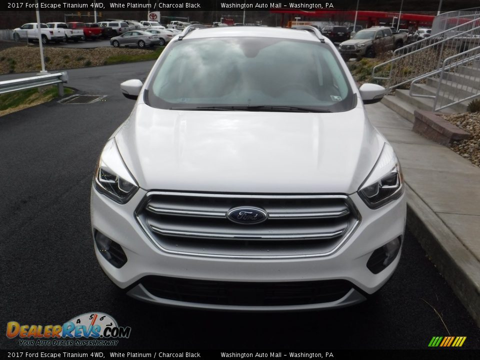 2017 Ford Escape Titanium 4WD White Platinum / Charcoal Black Photo #4