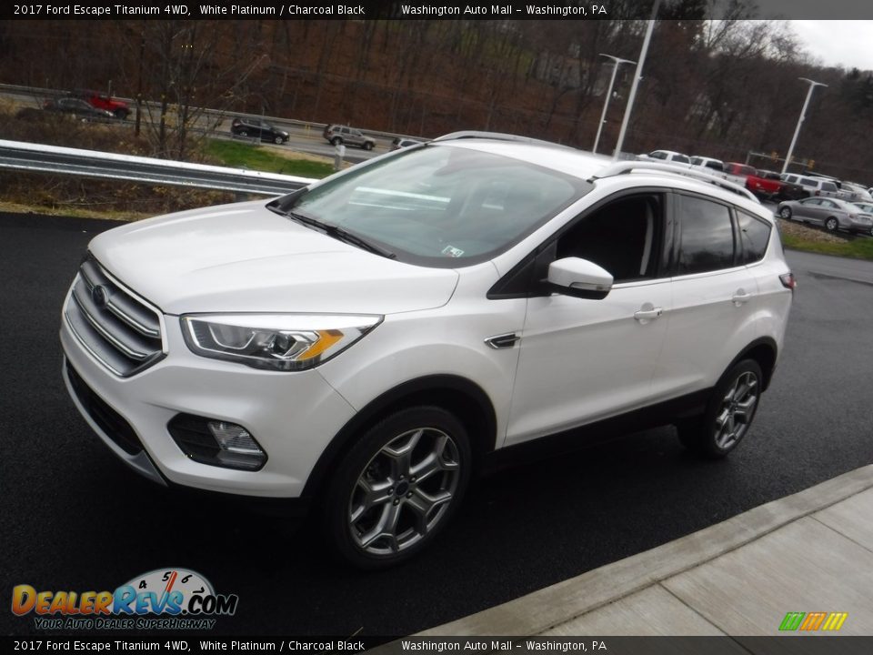 2017 Ford Escape Titanium 4WD White Platinum / Charcoal Black Photo #5