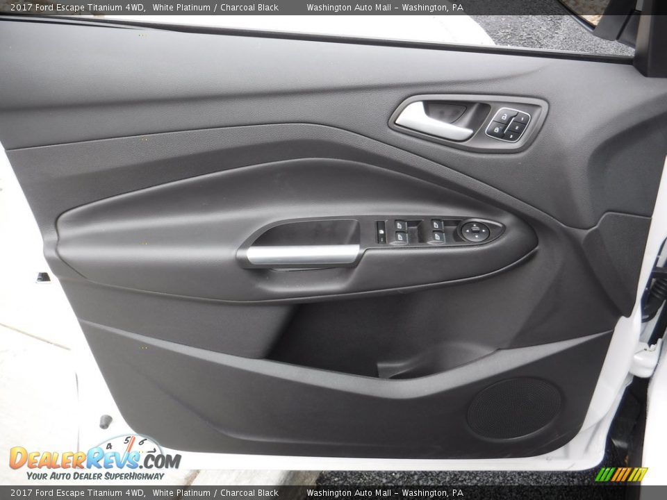 2017 Ford Escape Titanium 4WD White Platinum / Charcoal Black Photo #12