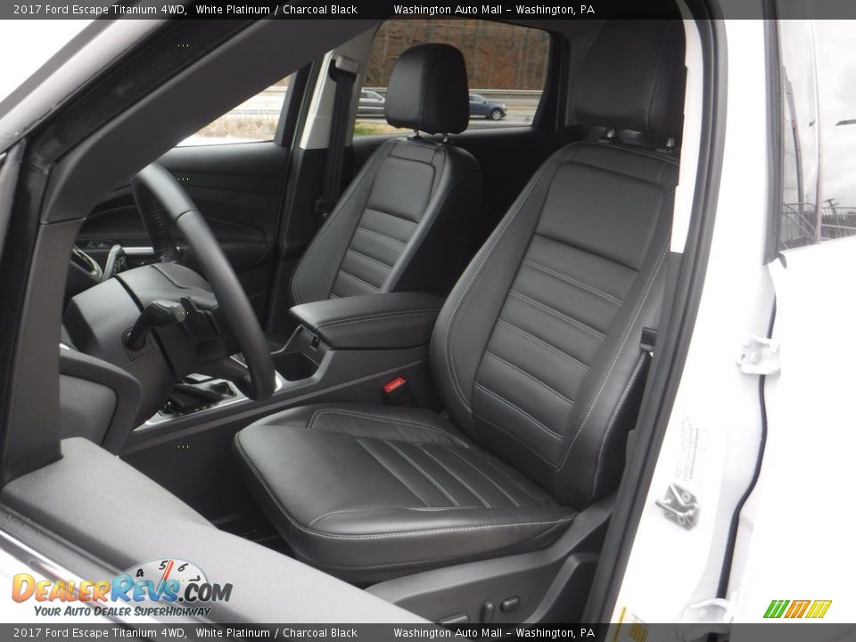 2017 Ford Escape Titanium 4WD White Platinum / Charcoal Black Photo #13