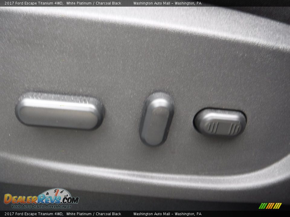 2017 Ford Escape Titanium 4WD White Platinum / Charcoal Black Photo #14