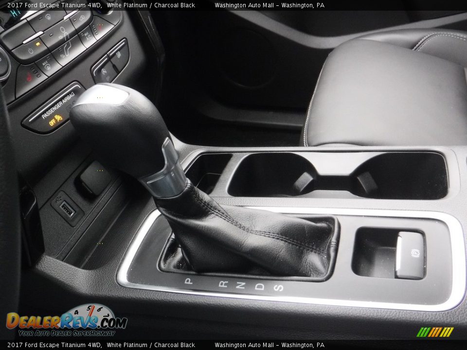 2017 Ford Escape Titanium 4WD White Platinum / Charcoal Black Photo #15