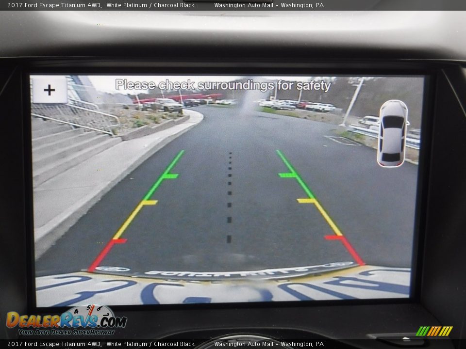 2017 Ford Escape Titanium 4WD White Platinum / Charcoal Black Photo #18