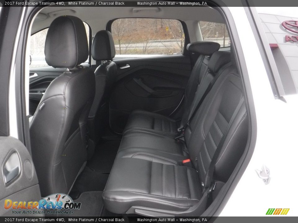2017 Ford Escape Titanium 4WD White Platinum / Charcoal Black Photo #24