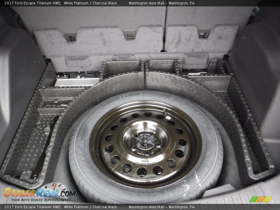 2017 Ford Escape Titanium 4WD White Platinum / Charcoal Black Photo #26