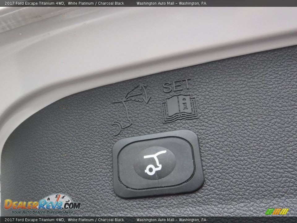 2017 Ford Escape Titanium 4WD White Platinum / Charcoal Black Photo #27