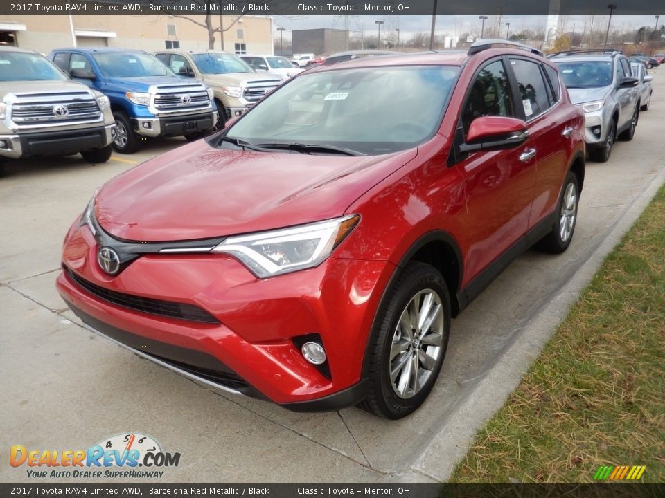 2017 Toyota RAV4 Limited AWD Barcelona Red Metallic / Black Photo #1