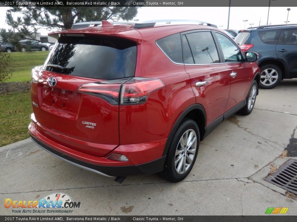 2017 Toyota RAV4 Limited AWD Barcelona Red Metallic / Black Photo #2