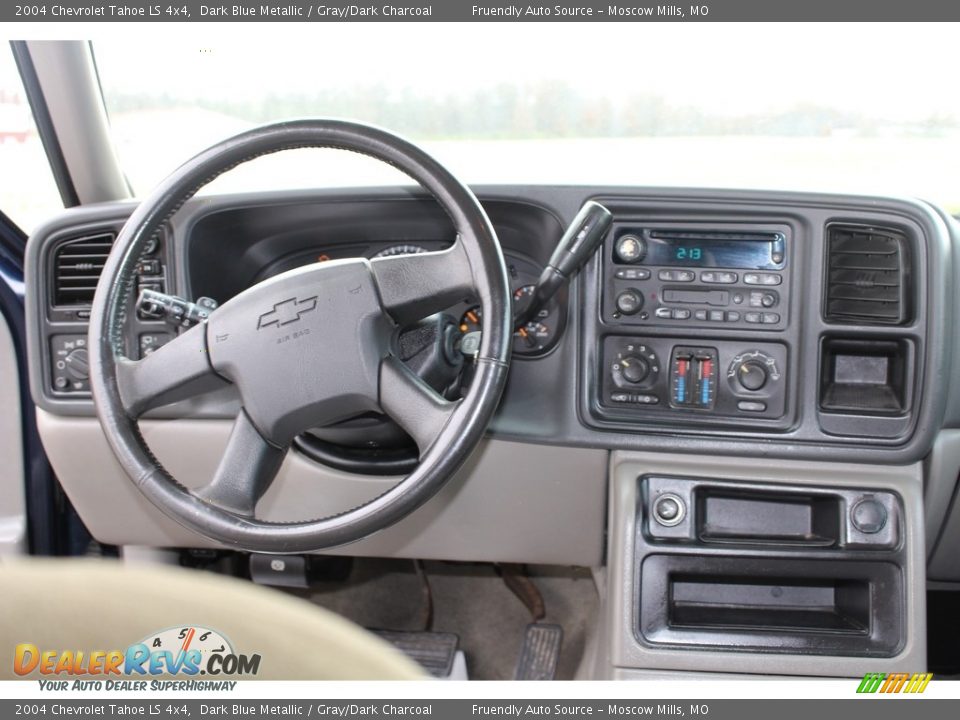 2004 Chevrolet Tahoe LS 4x4 Dark Blue Metallic / Gray/Dark Charcoal Photo #9