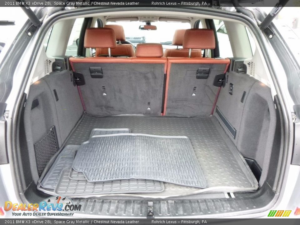 2011 BMW X3 xDrive 28i Space Gray Metallic / Chestnut Nevada Leather Photo #11