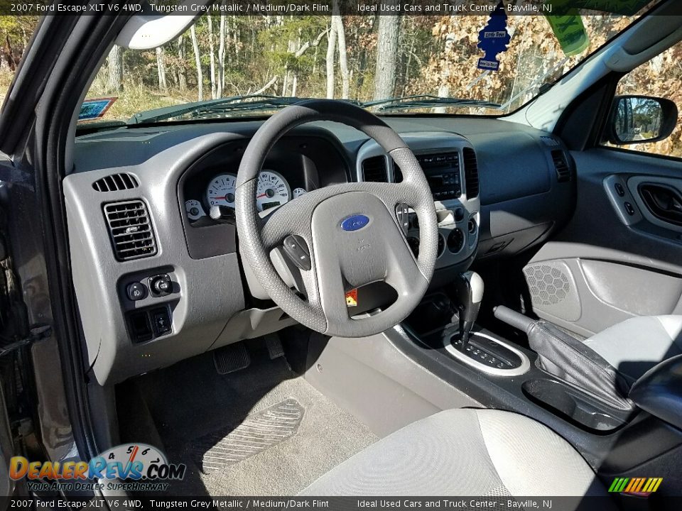 2007 Ford Escape XLT V6 4WD Tungsten Grey Metallic / Medium/Dark Flint Photo #20