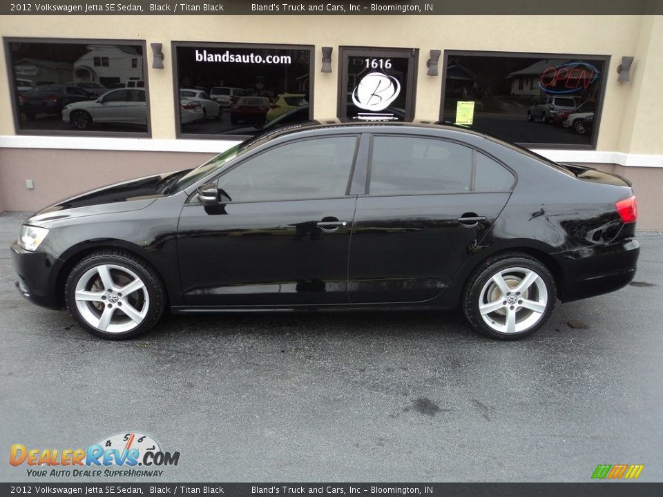 2012 Volkswagen Jetta SE Sedan Black / Titan Black Photo #1
