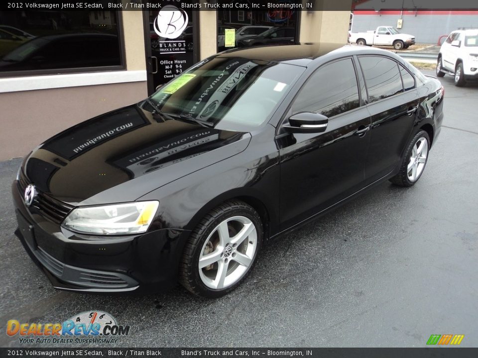 2012 Volkswagen Jetta SE Sedan Black / Titan Black Photo #2