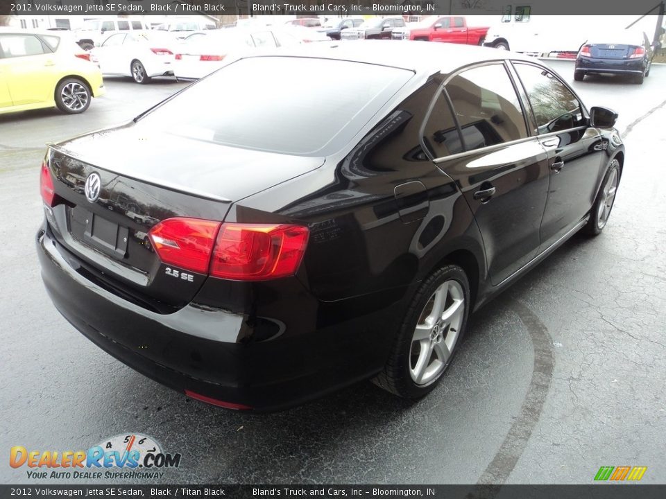2012 Volkswagen Jetta SE Sedan Black / Titan Black Photo #4