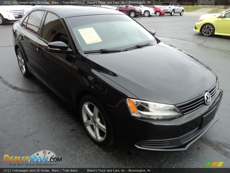 2012 Volkswagen Jetta SE Sedan Black / Titan Black Photo #5