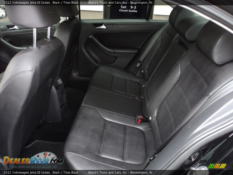 2012 Volkswagen Jetta SE Sedan Black / Titan Black Photo #8
