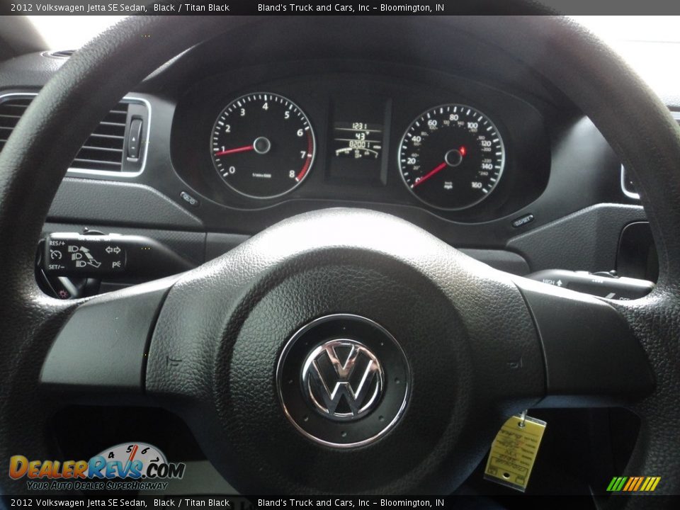2012 Volkswagen Jetta SE Sedan Black / Titan Black Photo #11