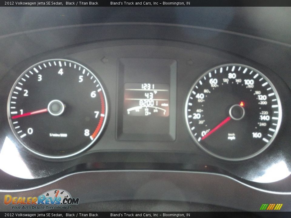 2012 Volkswagen Jetta SE Sedan Black / Titan Black Photo #12