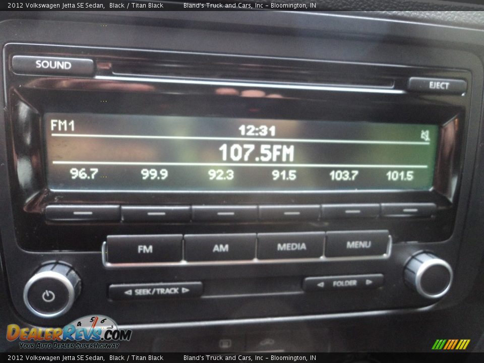 2012 Volkswagen Jetta SE Sedan Black / Titan Black Photo #14