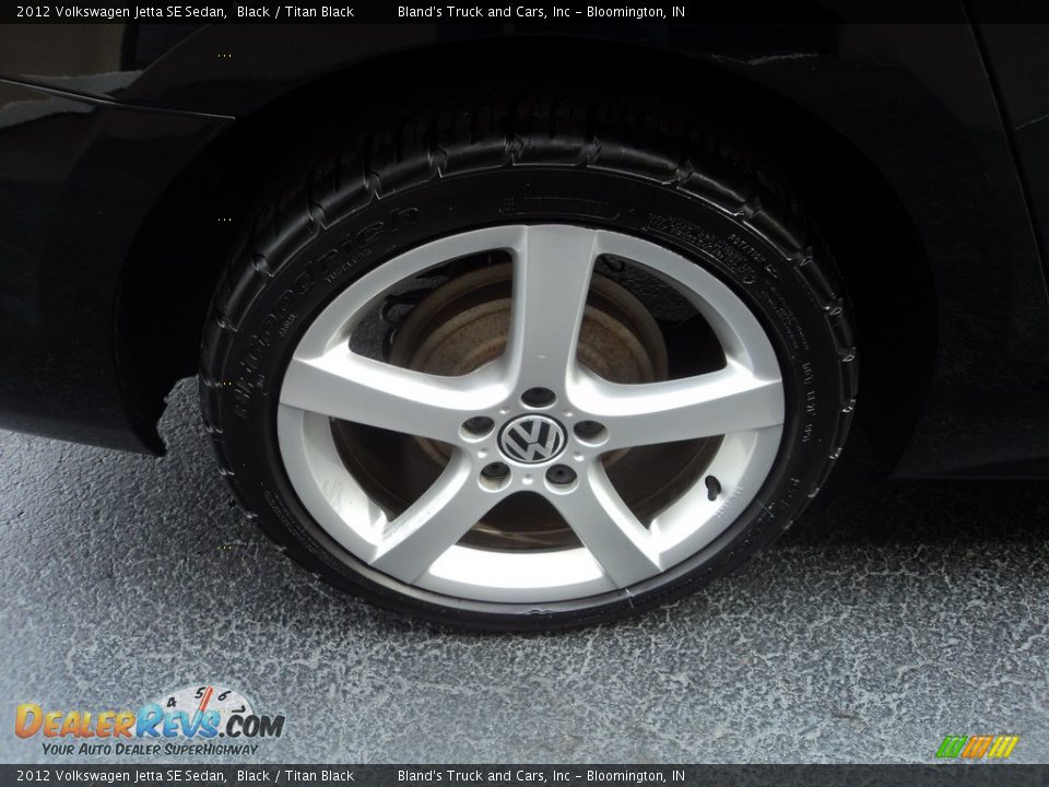 2012 Volkswagen Jetta SE Sedan Black / Titan Black Photo #20