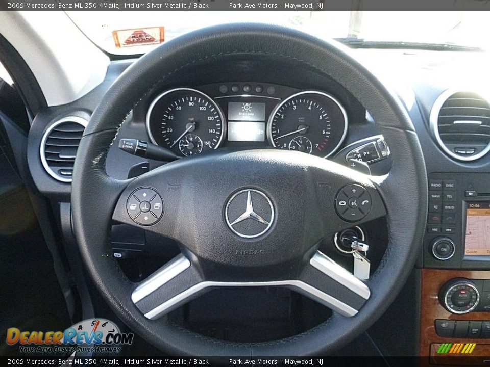 2009 Mercedes-Benz ML 350 4Matic Iridium Silver Metallic / Black Photo #26
