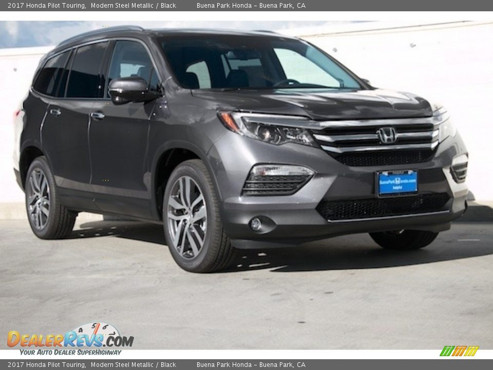 2017 Honda Pilot Touring Modern Steel Metallic / Black Photo #1