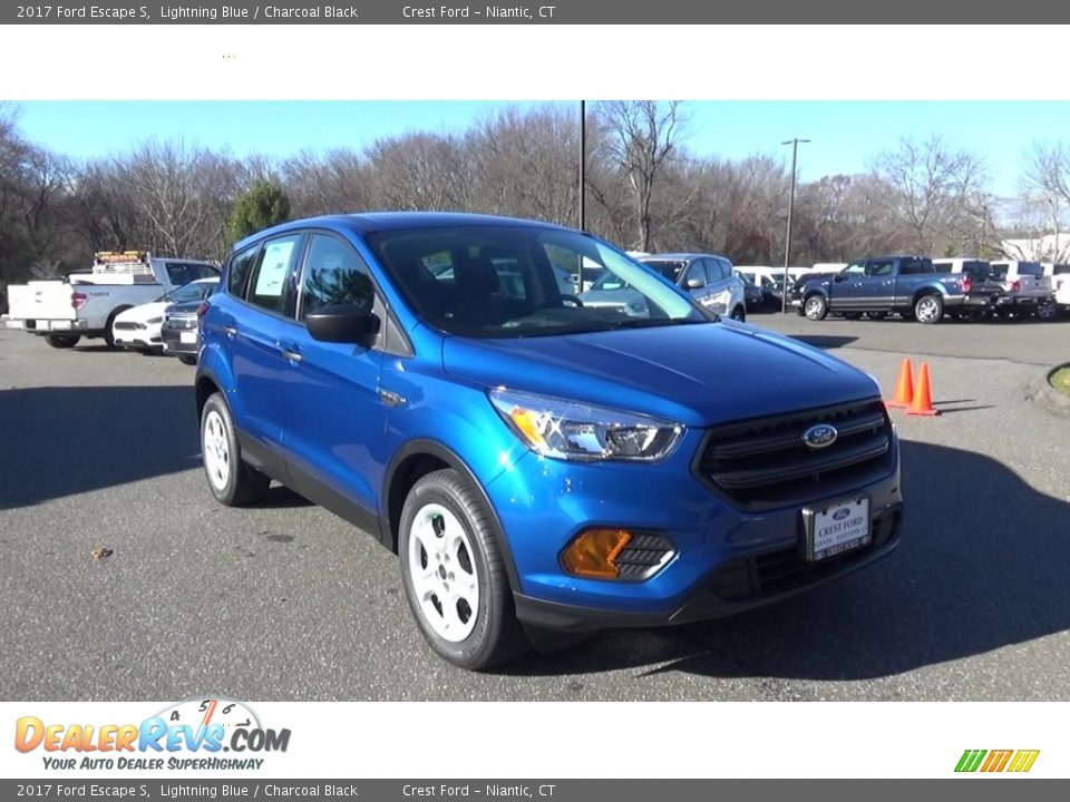 2017 Ford Escape S Lightning Blue / Charcoal Black Photo #1