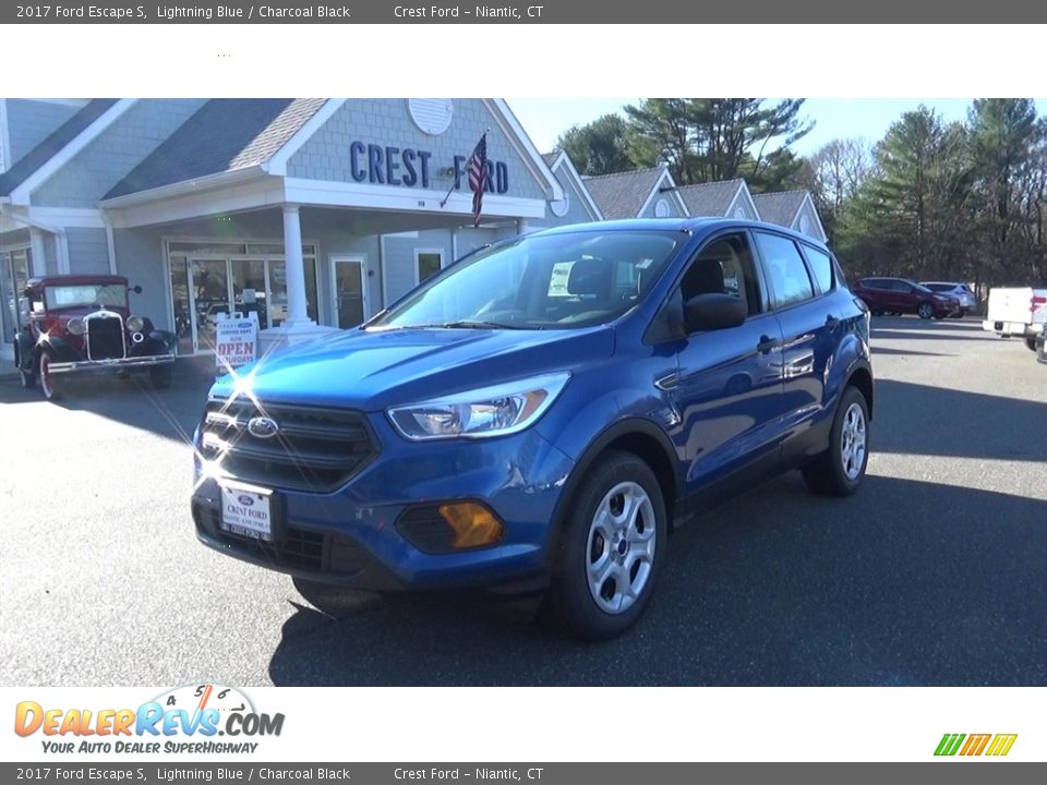 2017 Ford Escape S Lightning Blue / Charcoal Black Photo #3