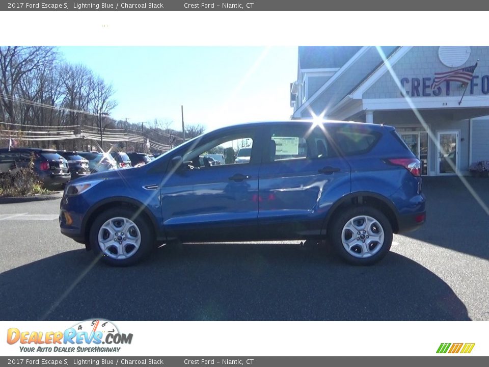 2017 Ford Escape S Lightning Blue / Charcoal Black Photo #4