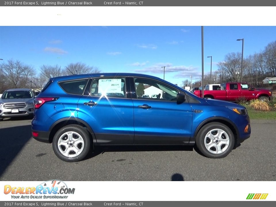 2017 Ford Escape S Lightning Blue / Charcoal Black Photo #8