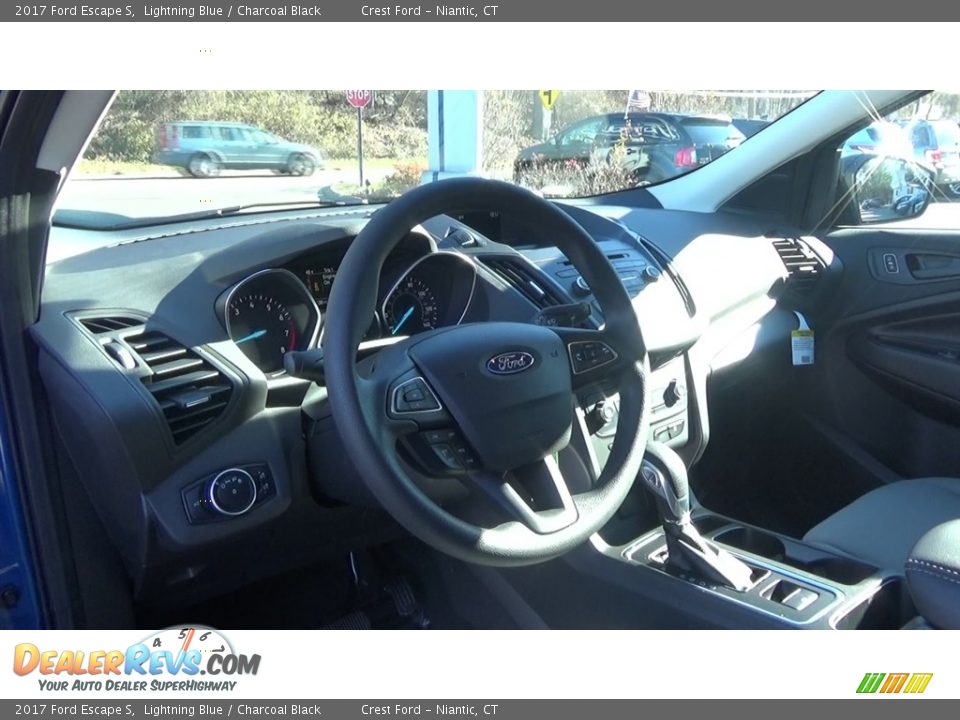 2017 Ford Escape S Lightning Blue / Charcoal Black Photo #10