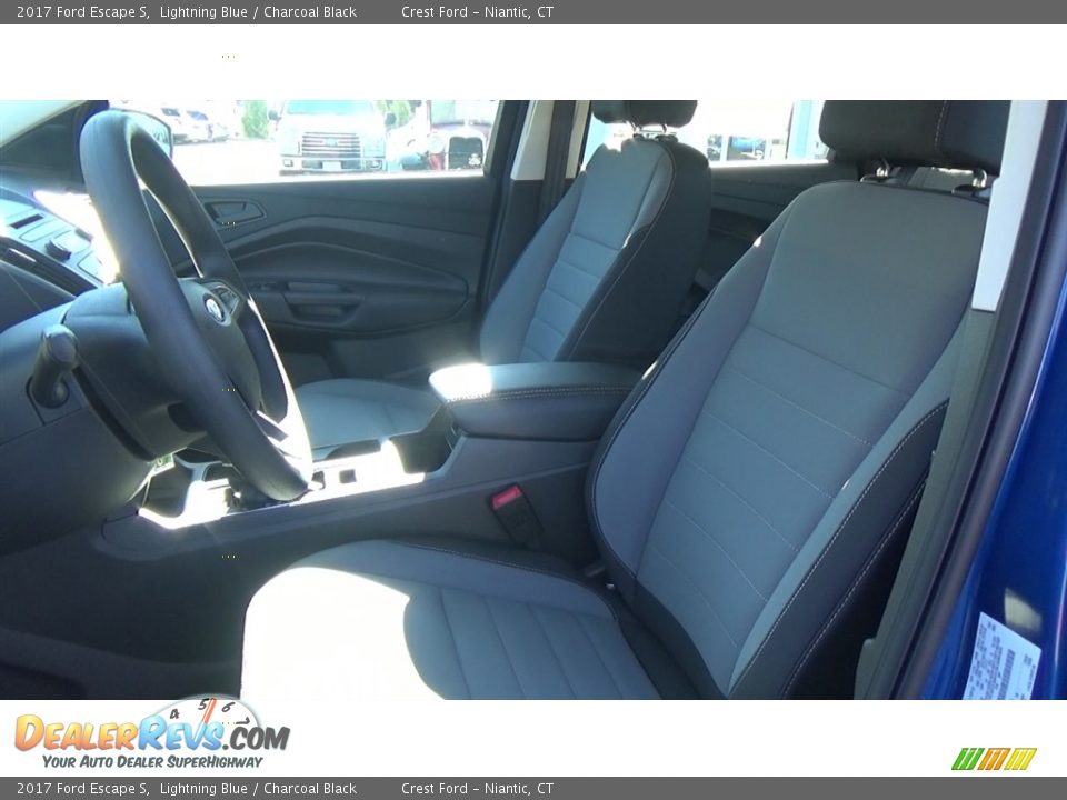 2017 Ford Escape S Lightning Blue / Charcoal Black Photo #11
