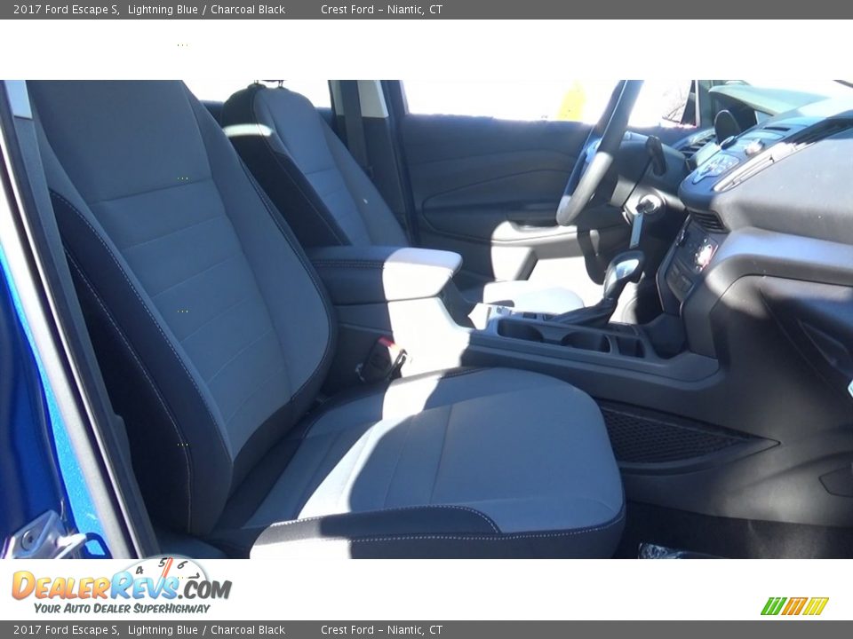 2017 Ford Escape S Lightning Blue / Charcoal Black Photo #23