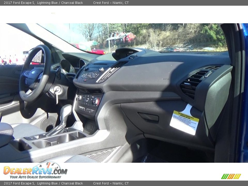 2017 Ford Escape S Lightning Blue / Charcoal Black Photo #24