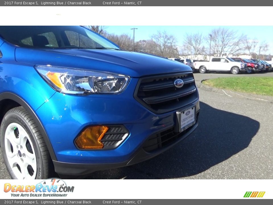 2017 Ford Escape S Lightning Blue / Charcoal Black Photo #26