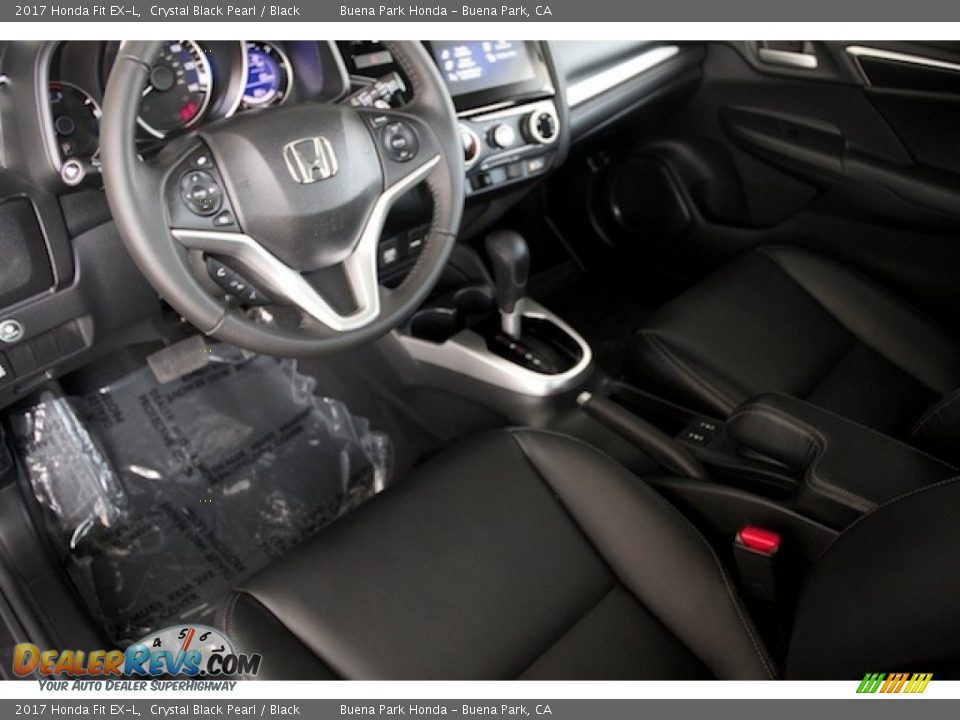 Black Interior - 2017 Honda Fit EX-L Photo #9