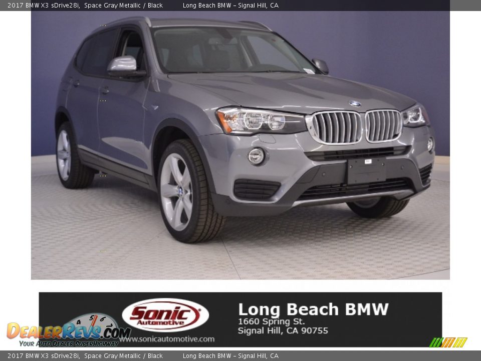 2017 BMW X3 sDrive28i Space Gray Metallic / Black Photo #1
